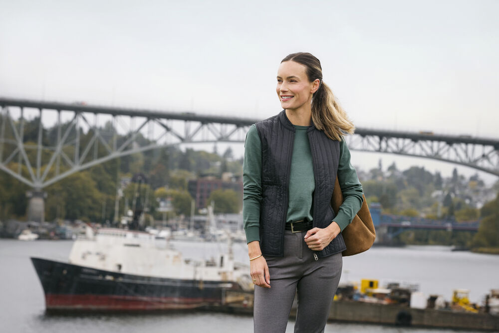 Cutter & Buck - Ozette Vest Dames Zwart S