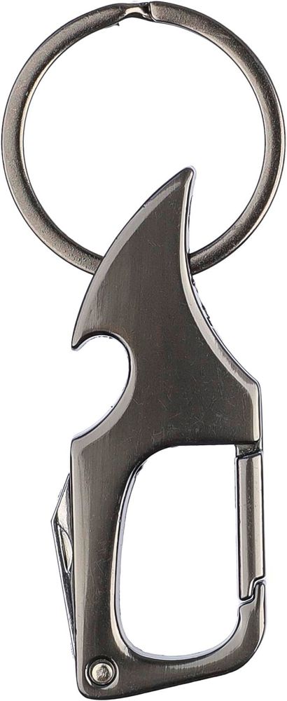 Metalen karabijnhaak sleutelhanger Bella - gun metal