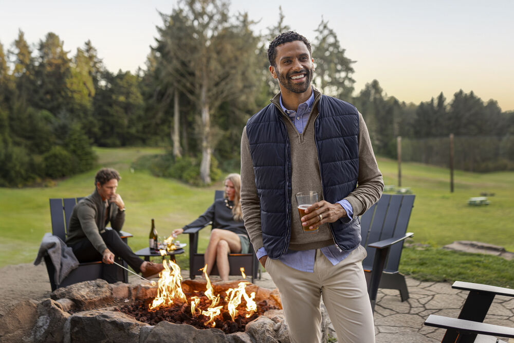 Cutter & Buck - Mount Adams Light Vest Heren Dark Navy S