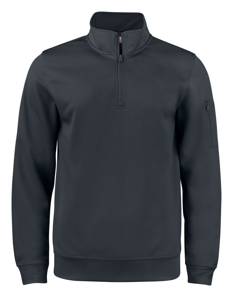 Clique - Basic Active Half Zip - Zwart