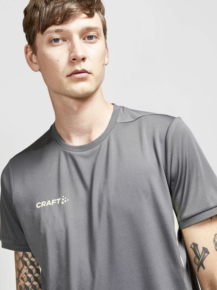 Craft - PRO Control Impact SS Tee M Granite-Giallo XXL
