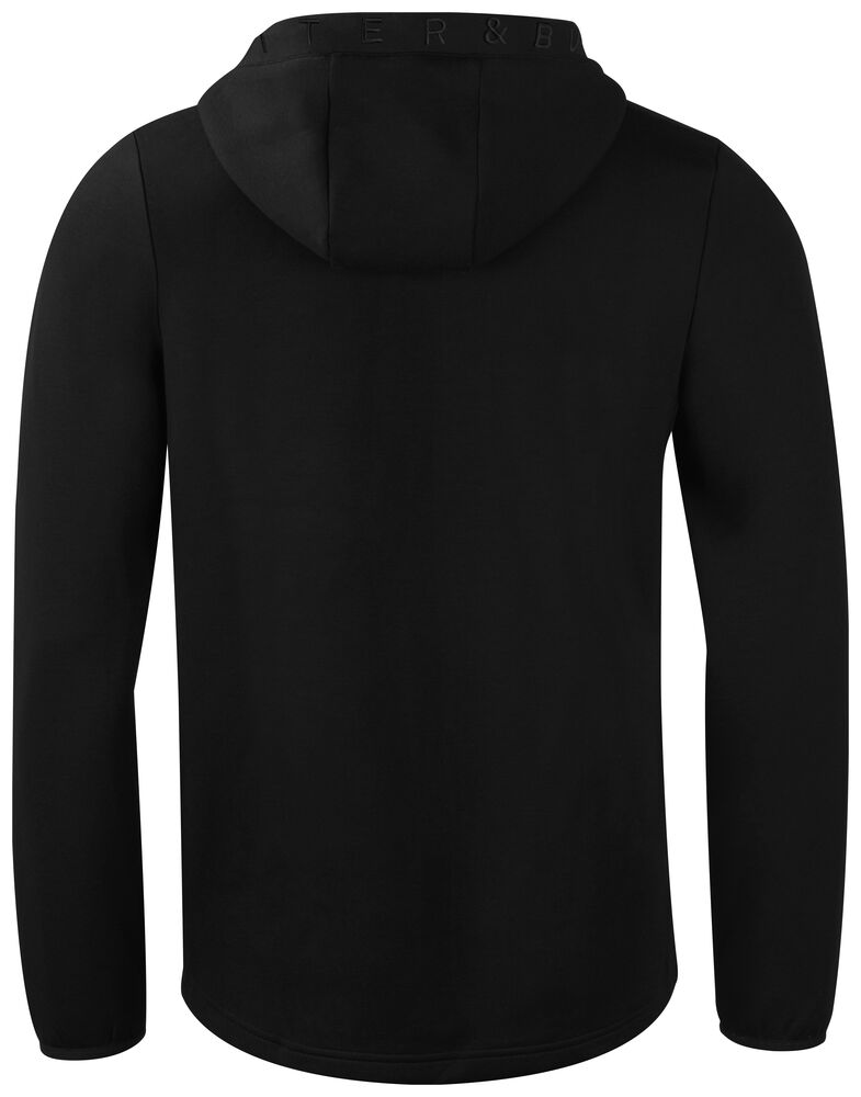 Cutter & Buck - Pemberton Hood FZ Heren Zwart XL