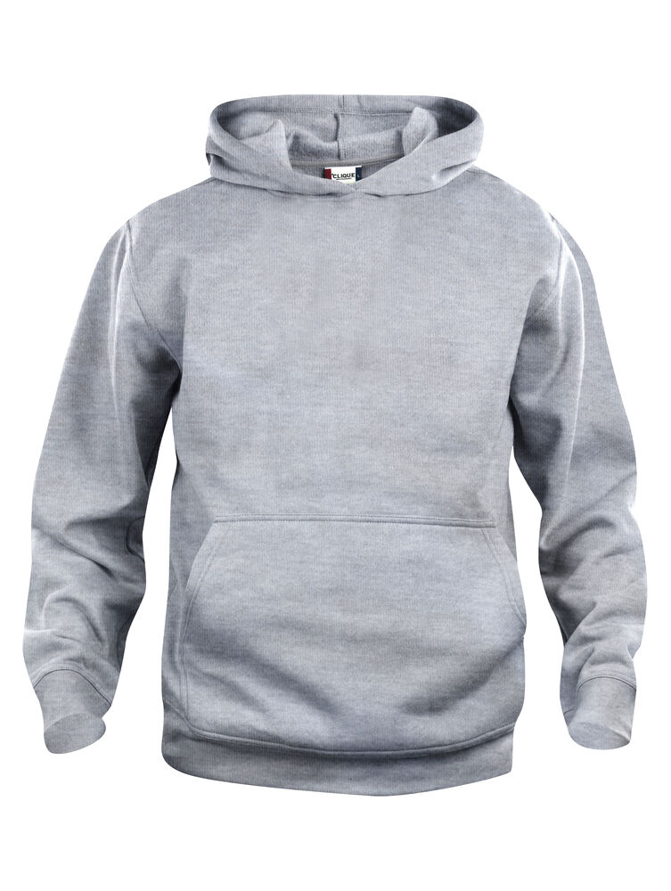 Clique - Basic Hoody Junior - Grijs-melange