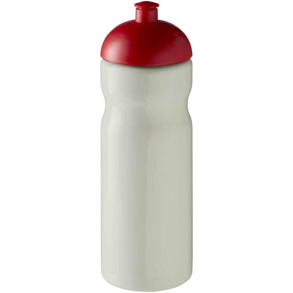 H2O Active® Eco Base 650 ml sportfles met koepeldeksel - Ivoorwit, Rood