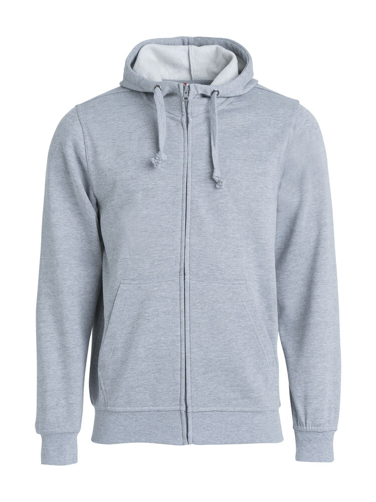 Clique - Basic Hoody Full Zip - Grijs-melange