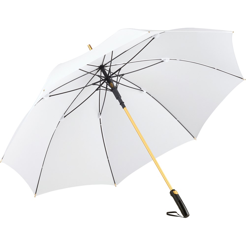 AC alu golfparaplu FARE® Precious - white/gold