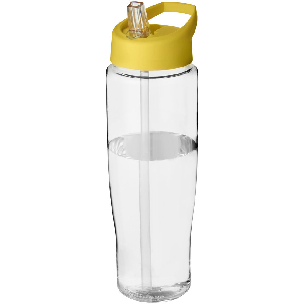 H2O Active® Tempo 700 ml sportfles met fliptuitdeksel - Transparent, Geel