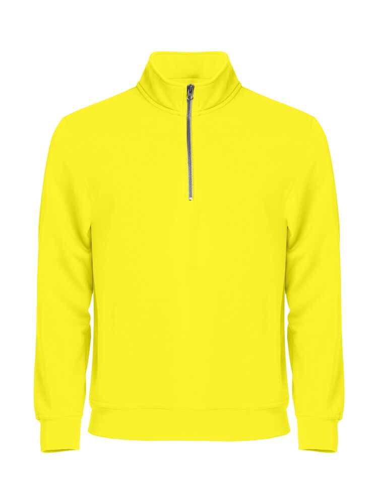 Clique - Basic Half Zip - Signaal-geel