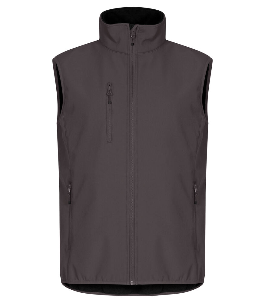 Clique - Classic Softshell Vest - donkergrijs