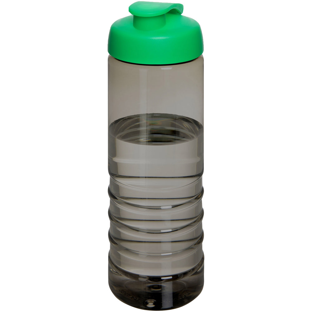 H2O Active® Eco Treble 750 ml drinkfles met klapdeksel - Houtskool, Groen