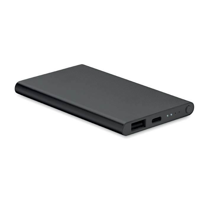 POWERFLAT C - 4000 mAh Power Bank Type C - Zwart