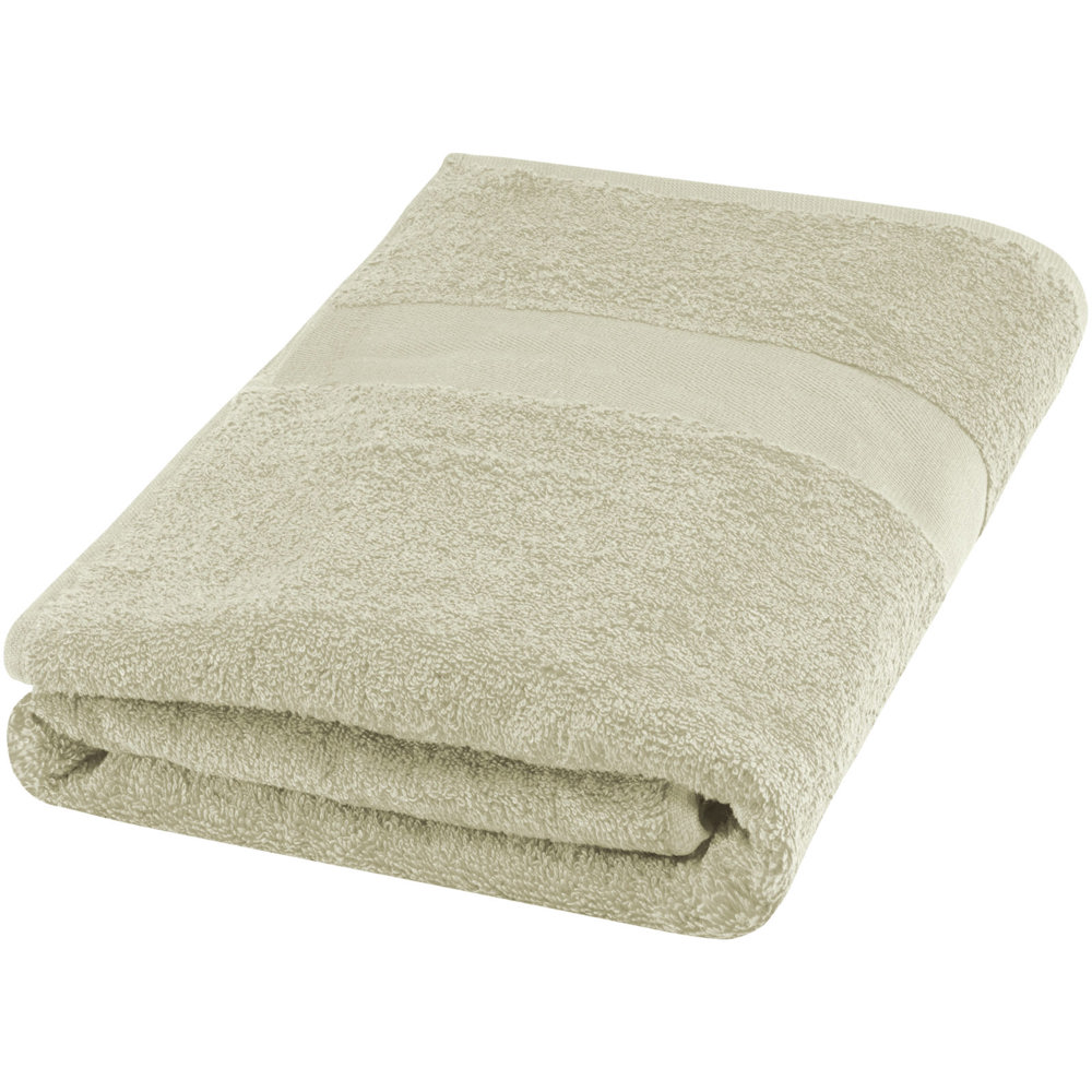 Amelia handdoek 70 x 140 cm van 450 g/m² katoen - Lichtgrijs