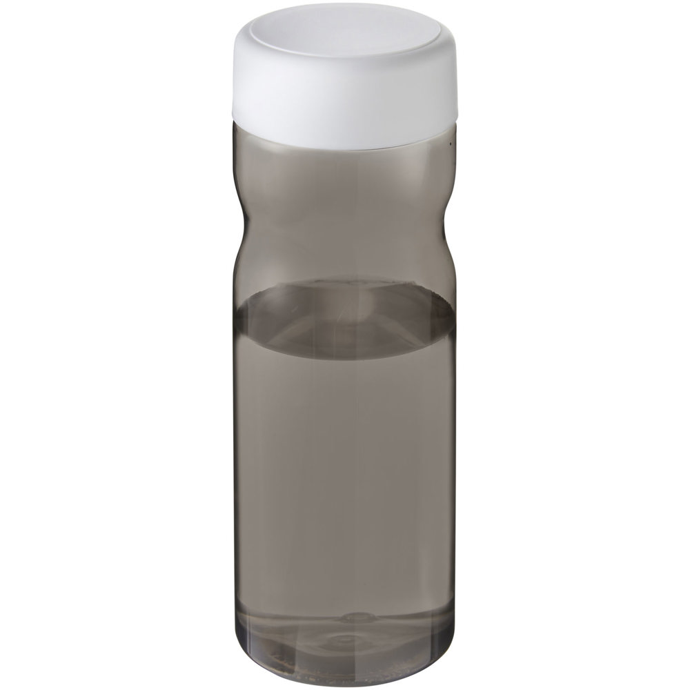 H2O Active® Base Tritan™ 650 ml sportfles met schroefdeksel  - Houtskool, Wit