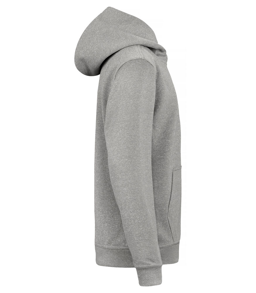 Clique - Basic Active Hoody Junior Grijs-melange 140