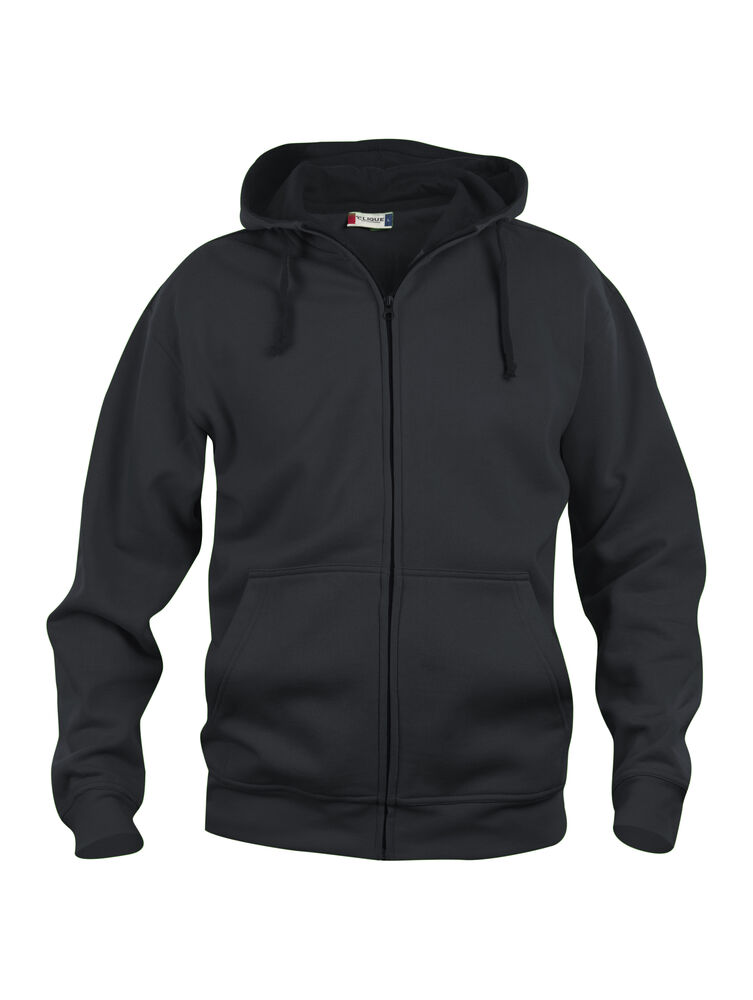 Clique - Basic Hoody Full Zip - Zwart
