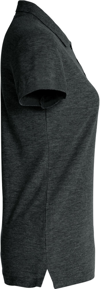 Clique - Basic Polo Women Antraciet Melange S