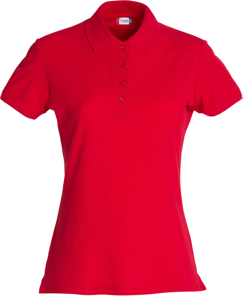 Clique - Basic Polo Women - Rood