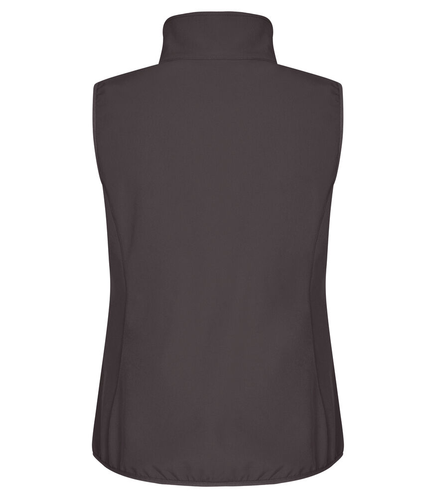 Clique - Classic Softshell Vest Women Donkergrijs XXL