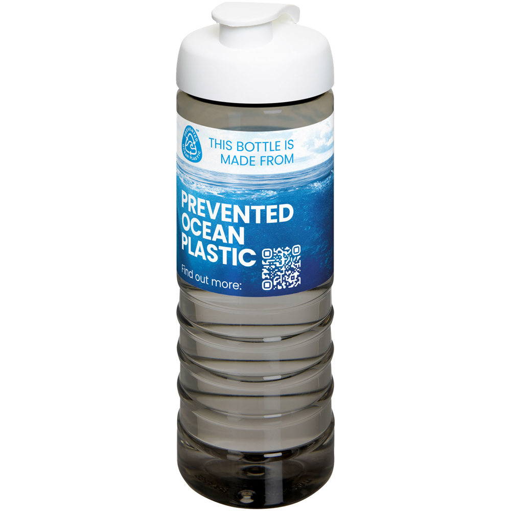 H2O Active® Eco Treble 750 ml drinkfles met klapdeksel
