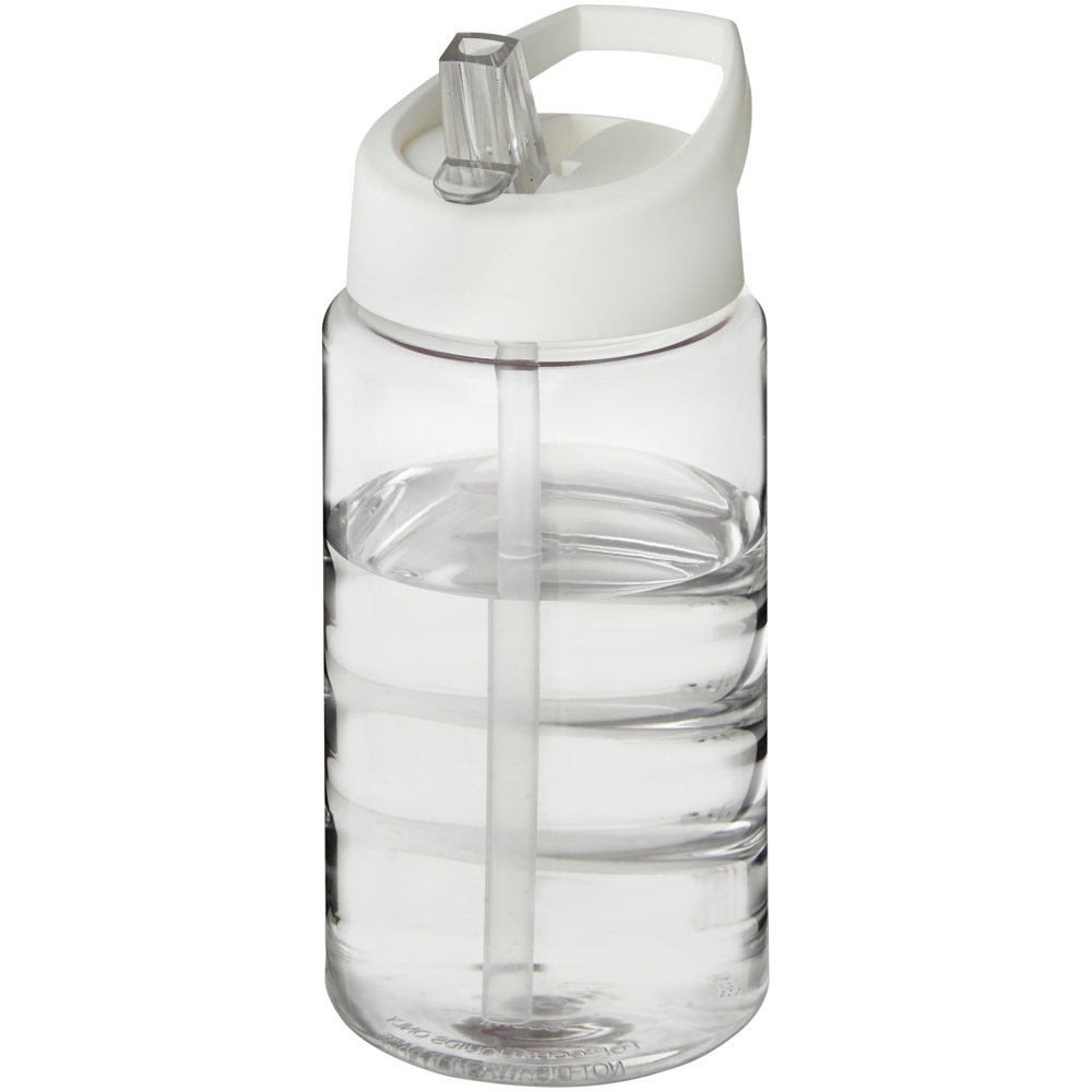 H2O Active® Bop 500 ml sportfles met tuitdeksel - Transparent, Wit