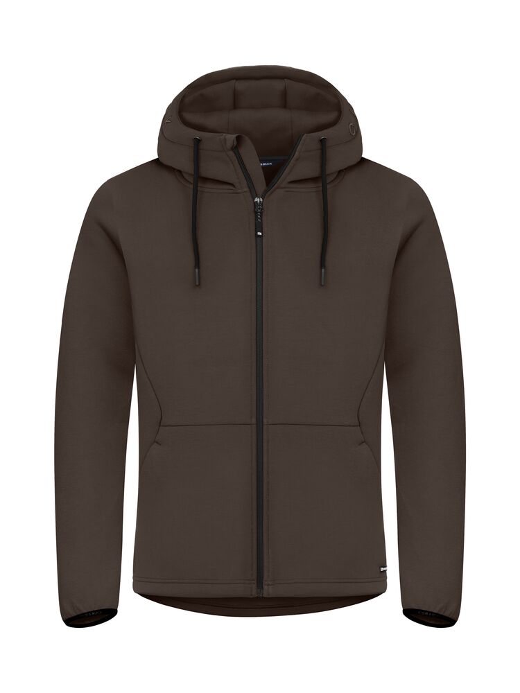 Cutter & Buck - Pemberton Hood FZ Heren - Donker Mokka