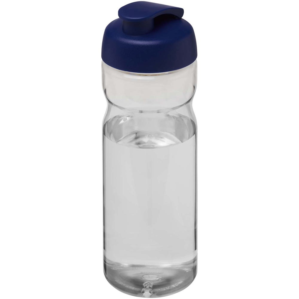 H2O Active® Eco Base 650 ml sportfles met kanteldeksel - Transparent, Blauw