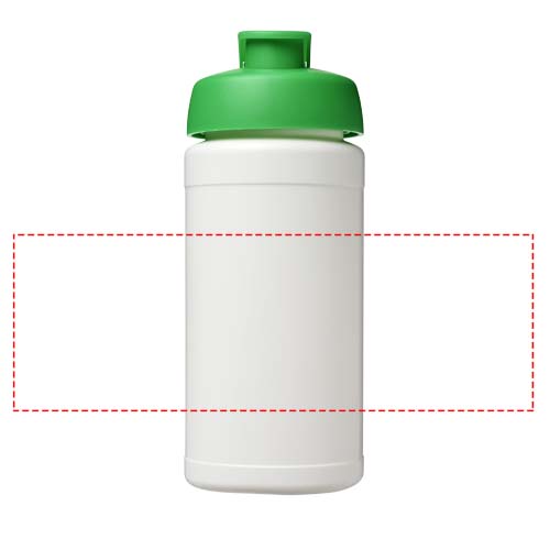 Baseline 500 ml gerecyclede drinkfles met klapdeksel