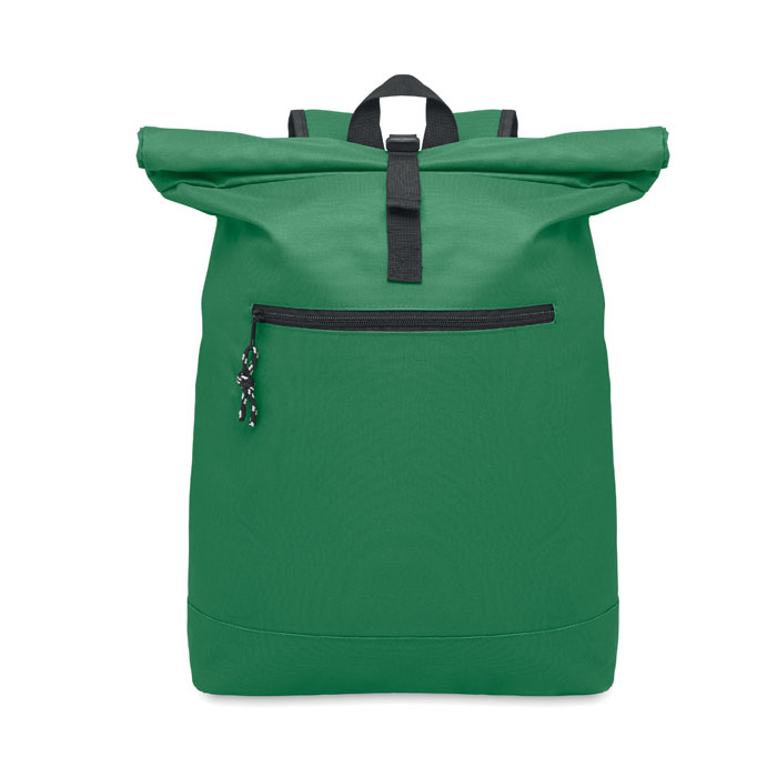 IREA - 600D polyester rolltop rugzak - Donker Marinegroen