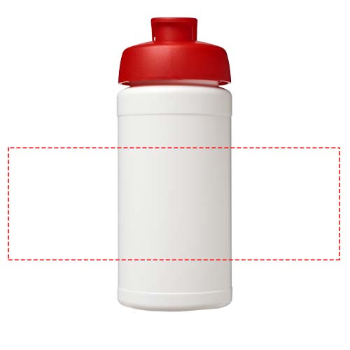Baseline 500 ml gerecyclede drinkfles met klapdeksel