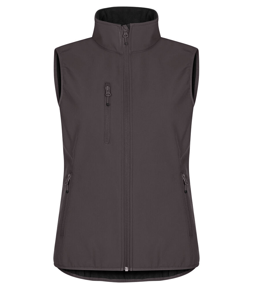Clique - Classic Softshell Vest Women - donkergrijs