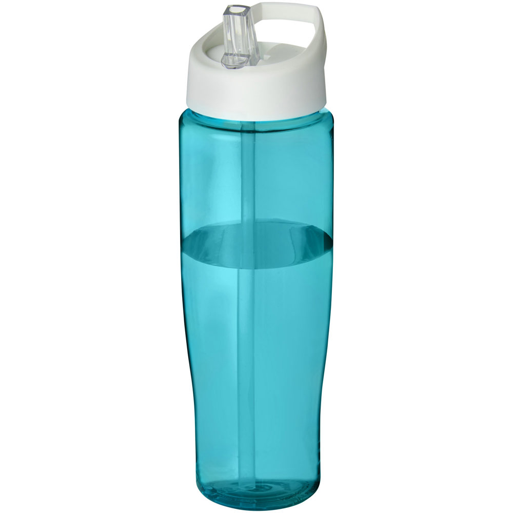 H2O Active® Tempo 700 ml sportfles met fliptuitdeksel - Aquablauw, Wit