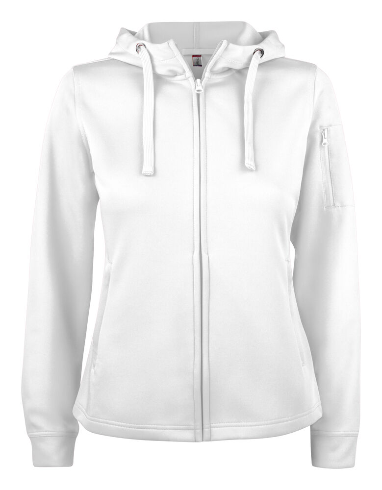 Clique - Basic Active Hoody Full Zip Women - Wit