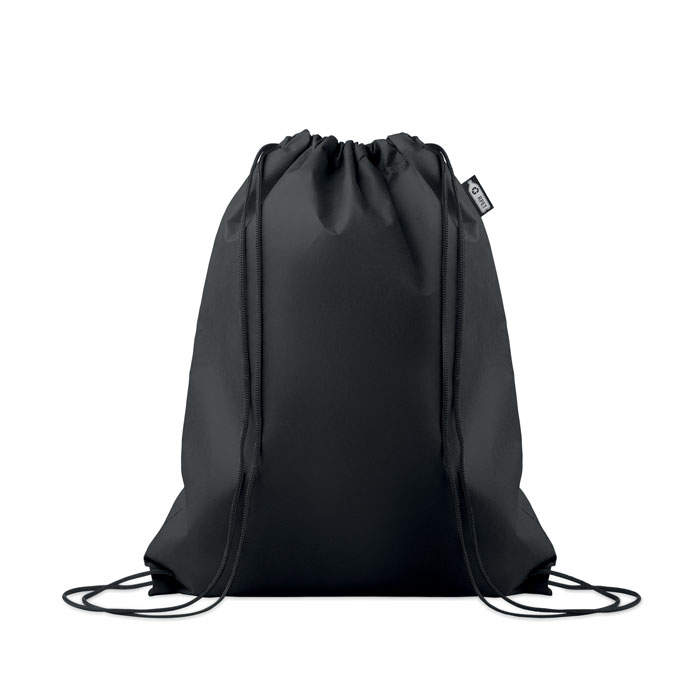 DAFFY RPET - RPET non-woven trekkoordtas - Zwart