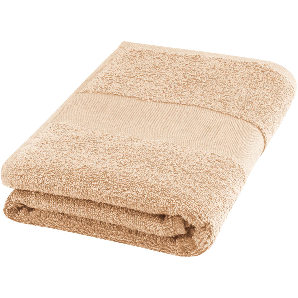 Charlotte handdoek 50 x 100 cm van 450 g/m² katoen - beige