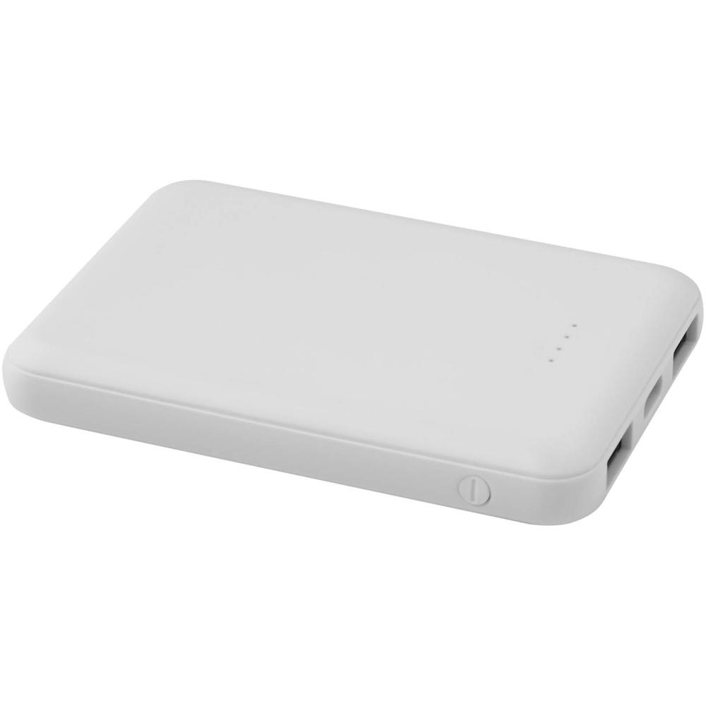 Asama type-C powerbank van 5000 mAh van gerecycled plastic - Wit