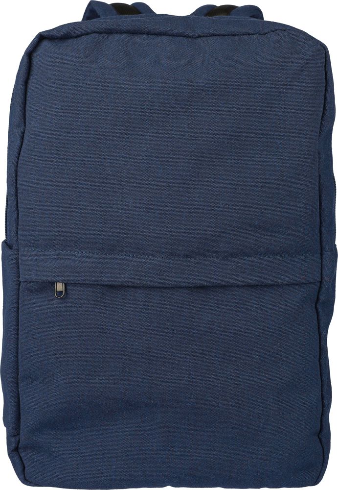 Gerecyclede polycotton (330 gsm) rugzak Seraphina - Blauw