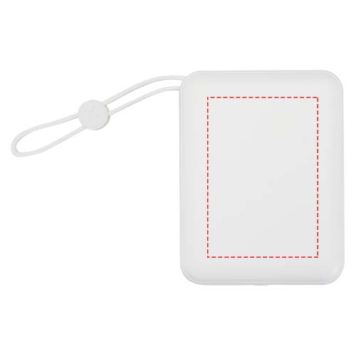 Acrux tabletpowerbank van 10.000 mAh 35 W met ingebouwde Type-C kabel van gerecycled plastic