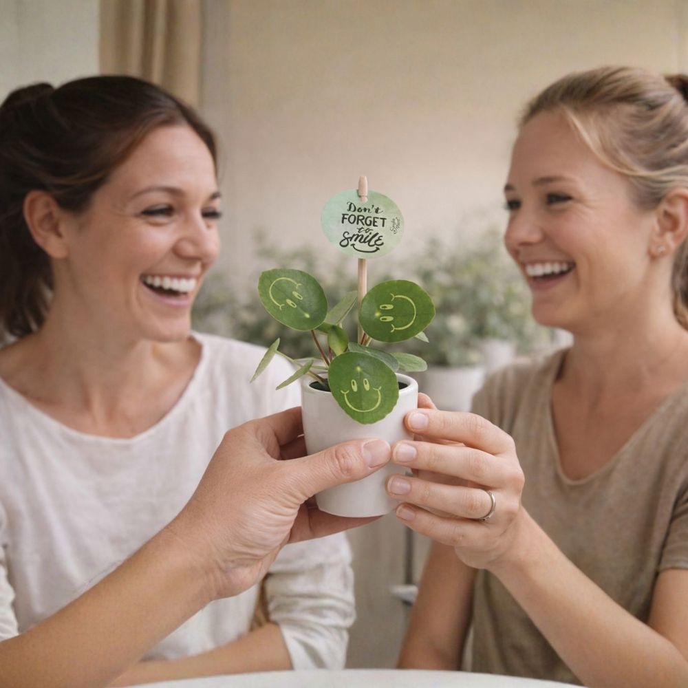 Smylieplant® - Happy in keramieke pot (small), In giftbox