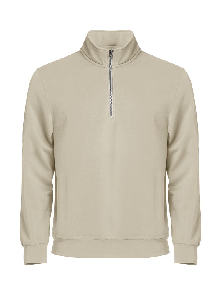 Clique - Basic Half Zip - Licht khaki