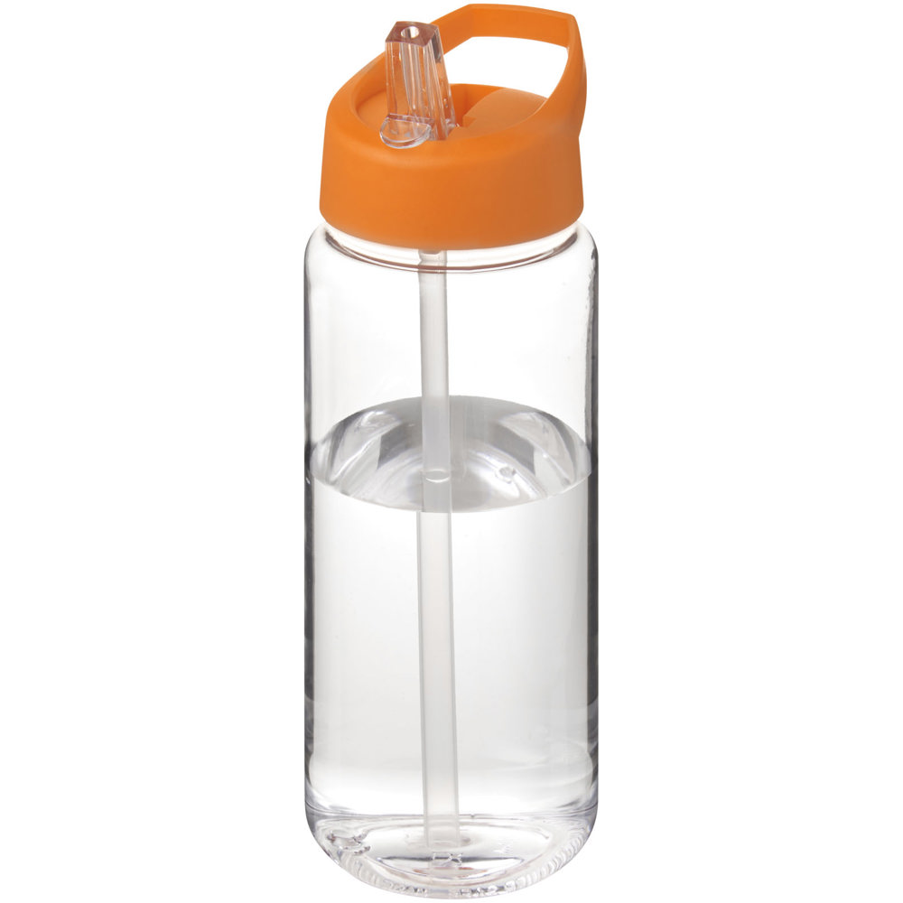 H2O Active® Octave Tritan™  600 ml sportfles met tuitdeksel - Transparant helder, Oranje