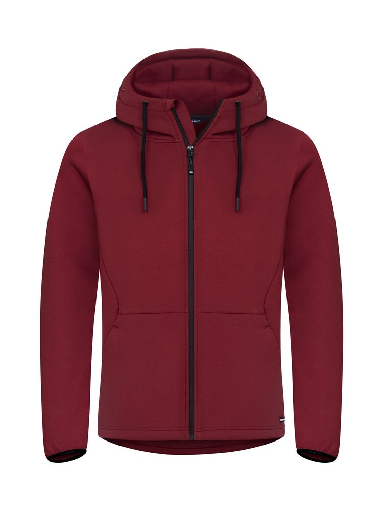 Cutter & Buck - Pemberton Hood FZ Heren - Biker Rood