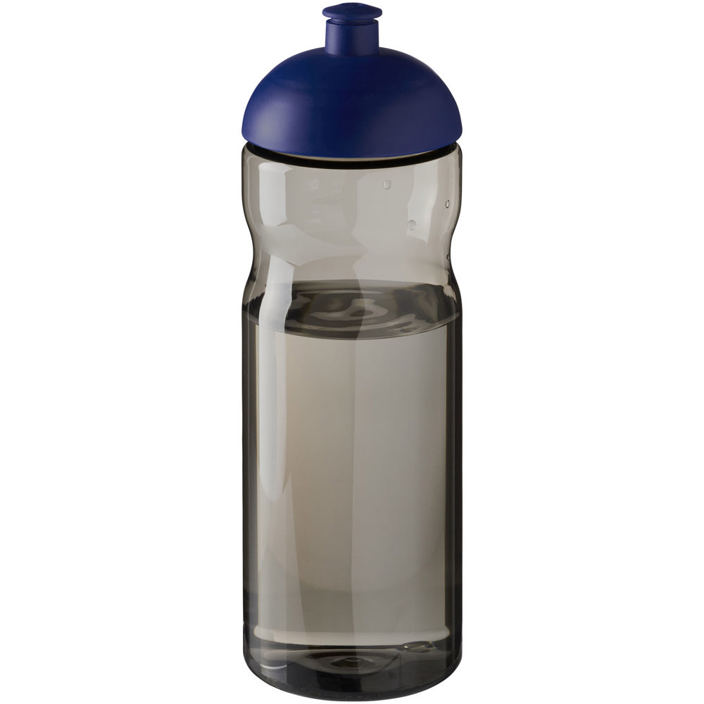 H2O Active® Eco Base 650 ml sportfles met koepeldeksel - Houtskool, Koningsblauw