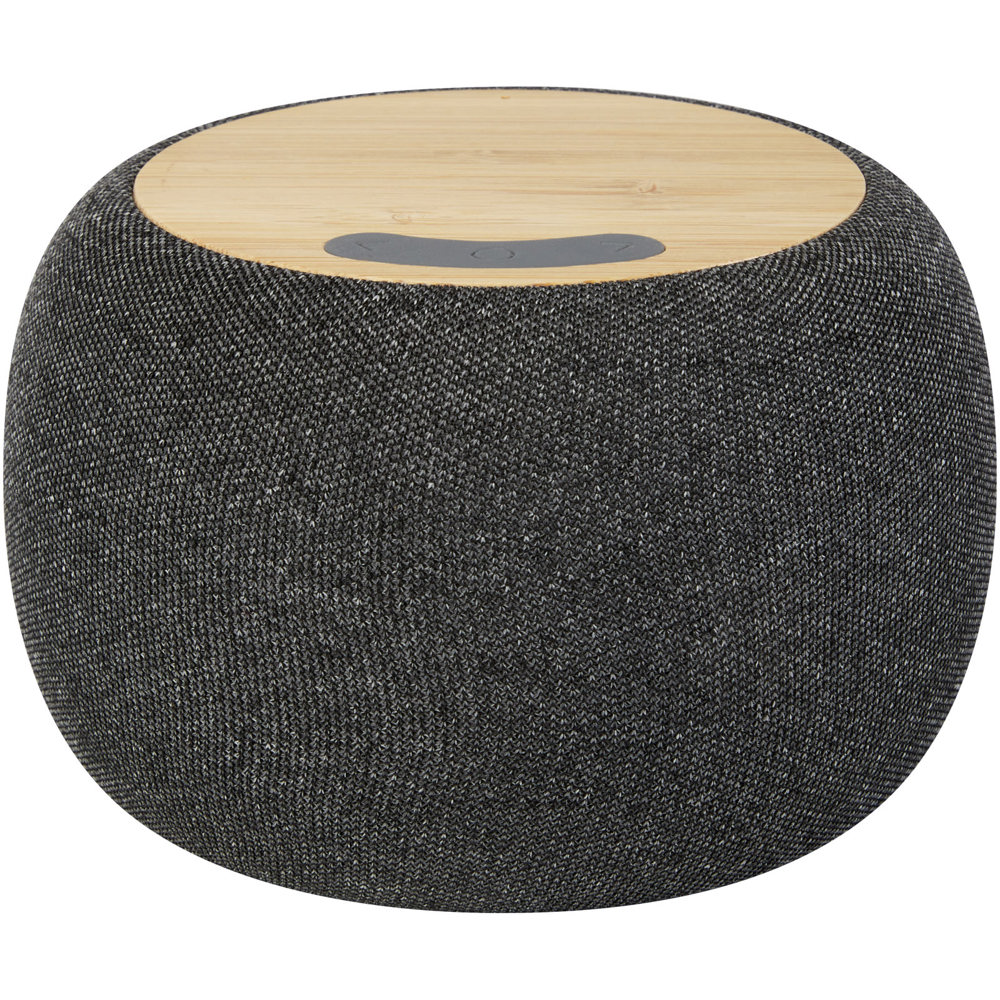 Ecofiber Bluetooth® speaker en draadloos oplaadstation van bamboe/RPET