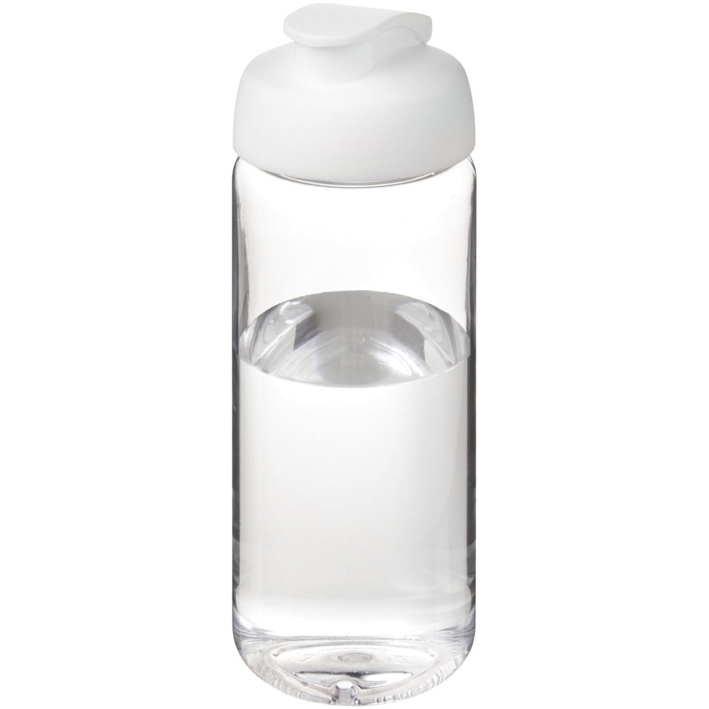 H2O Active® Octave Tritan™ 600 ml sportfles met klapdeksel - Transparant helder, Wit