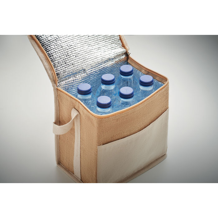 LONA - Jute en canvas koeltas 3L