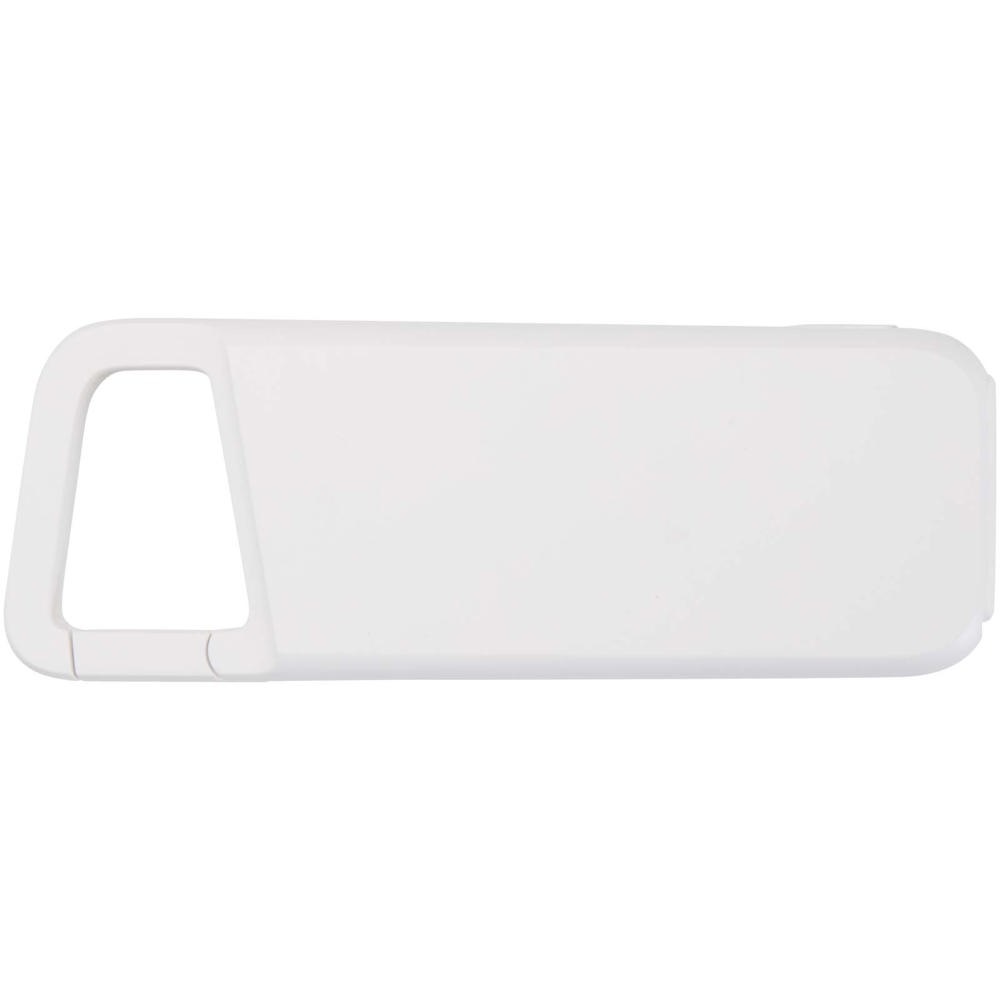 Alkes waterbestendige powerbank van 5000 mAh 12 W van gerecycled plastic met karabijnhaak