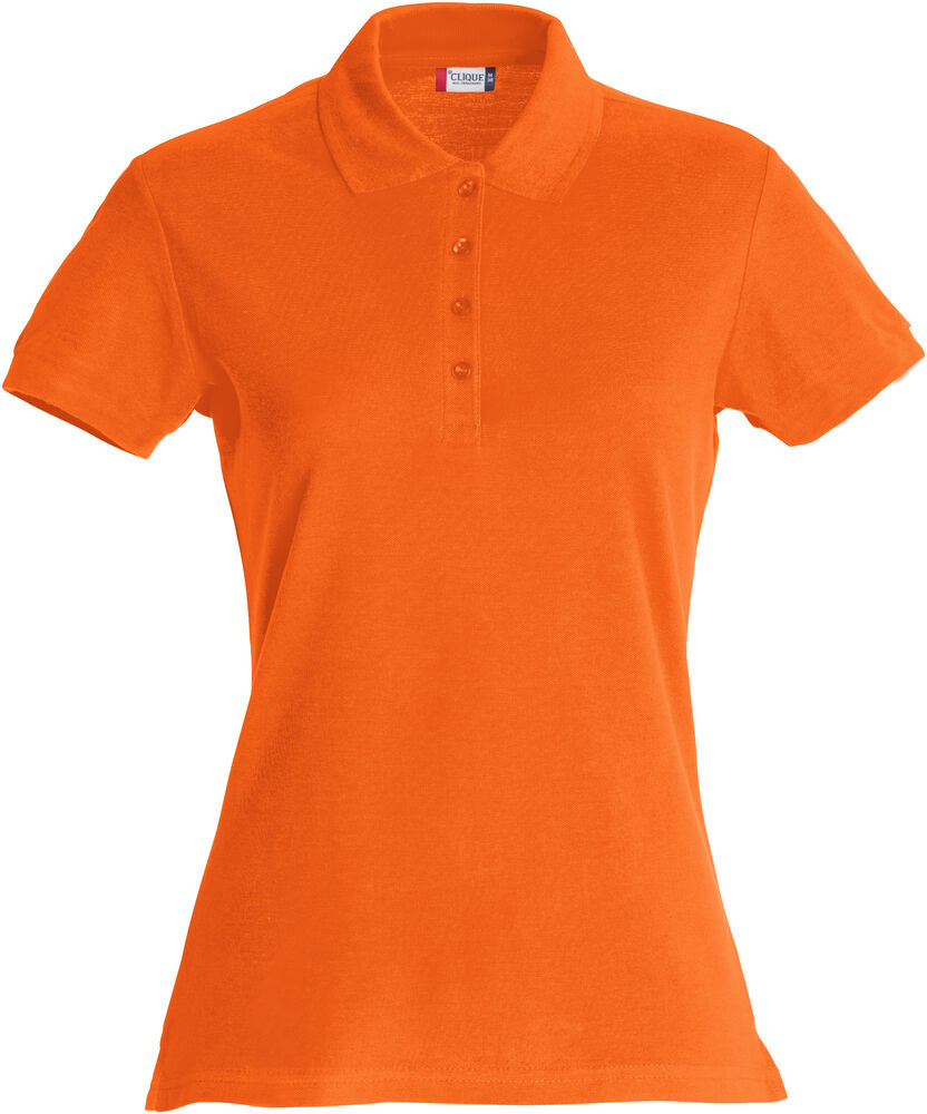 Clique - Basic Polo Women - Diep Oranje