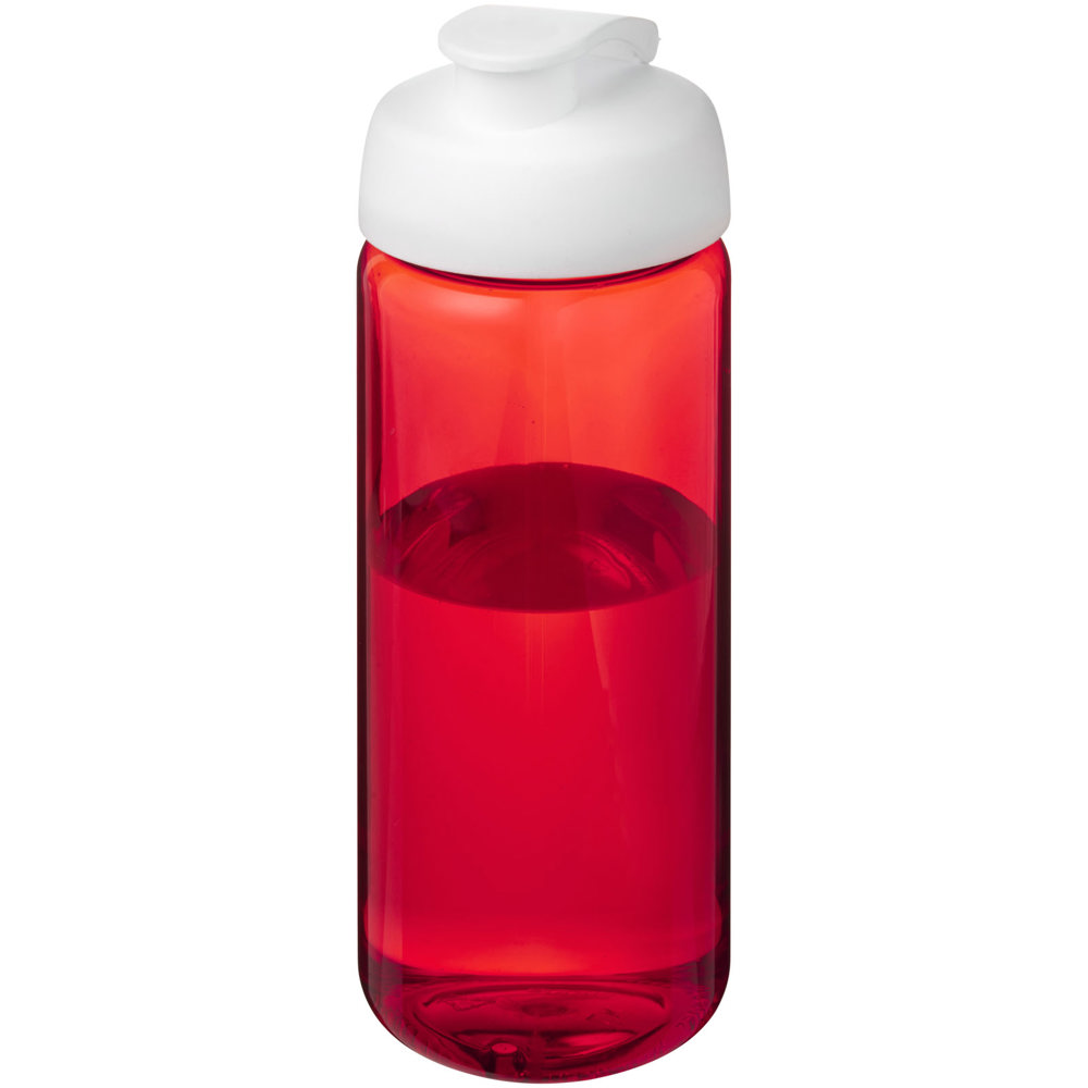 H2O Active® Octave Tritan™ 600 ml sportfles met klapdeksel - Rood, Wit
