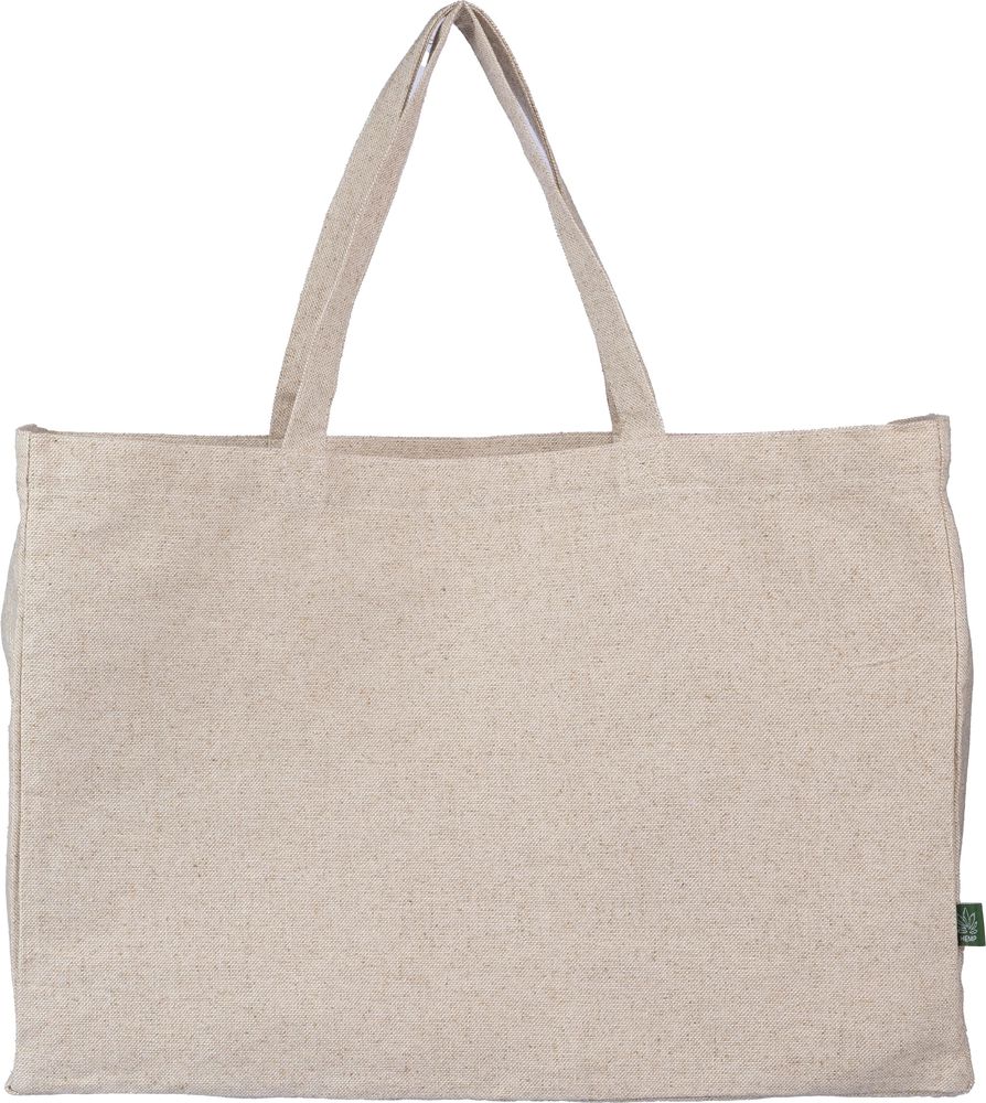 Hennep (280 gr/m2) draagtas Ludwig - khaki (écru)