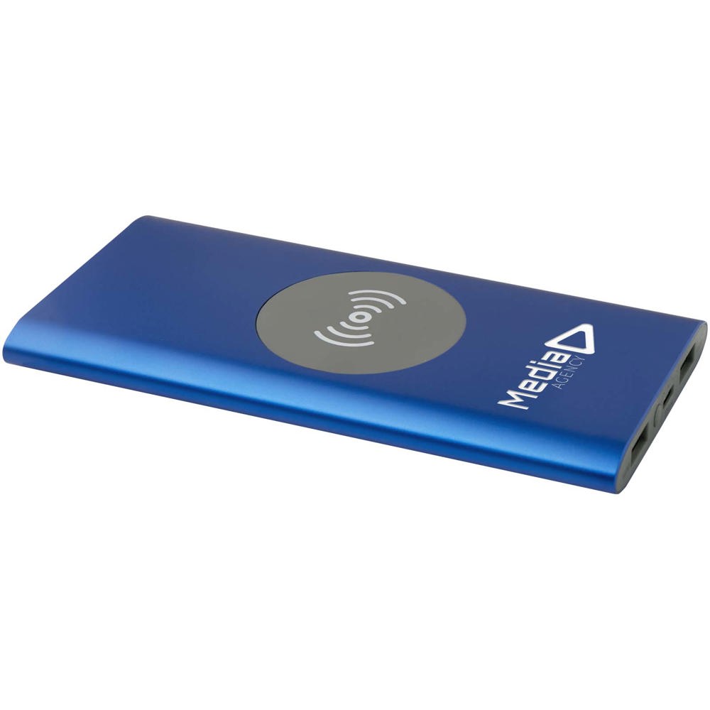 Juice type-C draadloze powerbank van 8000 mAh van gerecycled aluminium